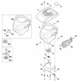 STIHL 6290-704-3400 ventilator positie 106 technische tekening