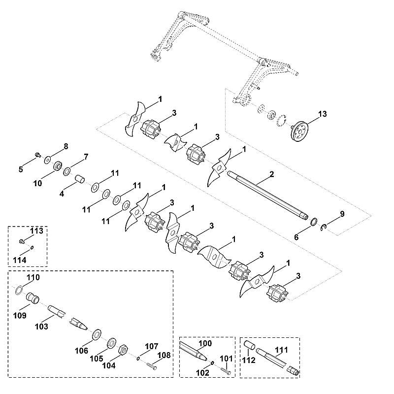 STIHL 9460-021-4030 borgring 8,7 positie 102 technische tekening
