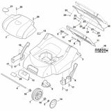 STIHL 0000-701-3600 afdekking positie 13 technische tekening