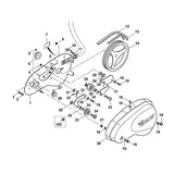 STIHL 6227-711-5001 V-riem positie 12 technische tekening