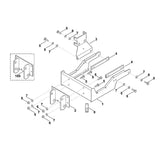 STIHL 6907-730-7116 houder positie 2 technische tekening