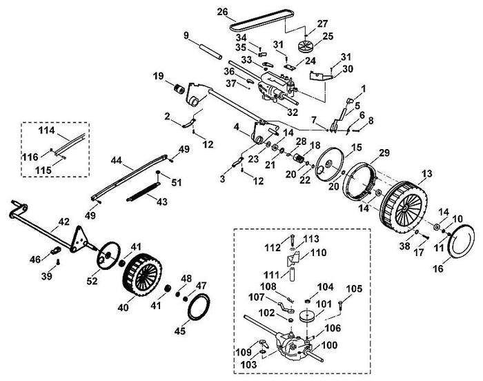 STIHL 6103-703-9111 buis positie 9 technische tekening