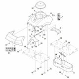 STIHL 6012-700-8530 behuizing positie 5 technische tekening