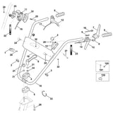 STIHL 6380-700-9495 duwstang compl. positie 18 technische tekening