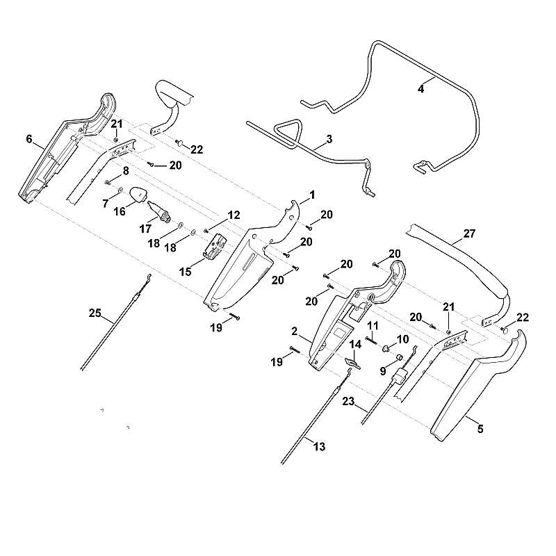 STIHL 6375-700-7517 kabel positie 13 technische tekening