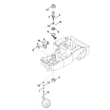 STIHL 6300-430-2100 schakelhendel positie 7 technische tekening
