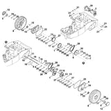 STIHL 6300-007-1005 set rechte wielen positie 1 technische tekening