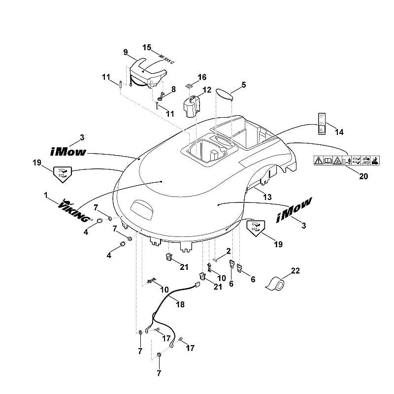 STIHL 6385-430-6800 houder positie 9 technische tekening