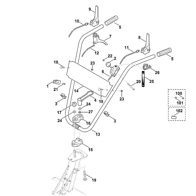 STIHL 6380-700-7514 kabel positie 10 technische tekening