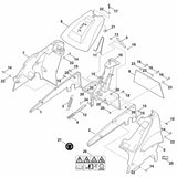 STIHL 6380-700-7215 zijplaat links positie 2 technische tekening