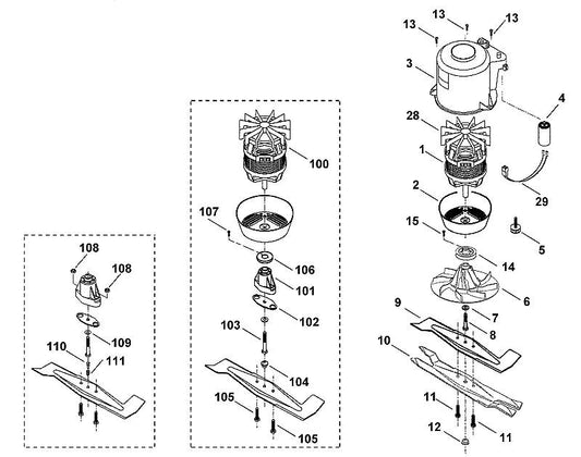 STIHL 6117-606-2200 beschermkap positie 2 technische tekening