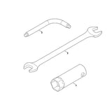 STIHL 6241-893-3400 combisleutel positie 3 technische tekening
