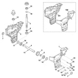 STIHL 6241-642-0390 Set van wormas met wormwiel positie 3 technische tekening