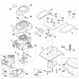STIHL 6241-967-3820 typeaanduiding HB 585 positie 12 technische tekening