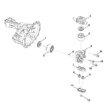 STIHL 0012-640-4002 pompcilinder m. zuiger positie 2 technische tekening