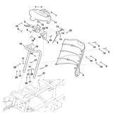 STIHL 6165-706-6210 dashboard positie 11 technische tekening