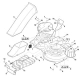 STIHL 6160-700-8520 behuizing positie 1 technische tekening
