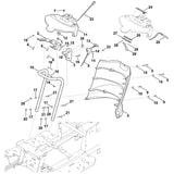 STIHL 6170-780-4011 dashboard cpl. positie 11 technische tekening