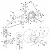 STIHL 6170-700-2530 V-riempoelie positie 102 technische tekening