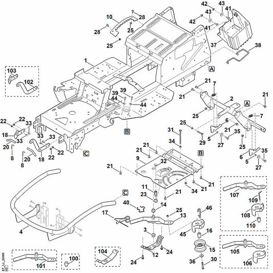 STIHL 6165-704-1810 pen positie 11 technische tekening