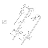 STIHL 6320-430-0400 dodemansschakelaar positie 5 technische tekening