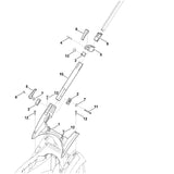 STIHL 6320-703-7200 klemstuk positie 2 technische tekening