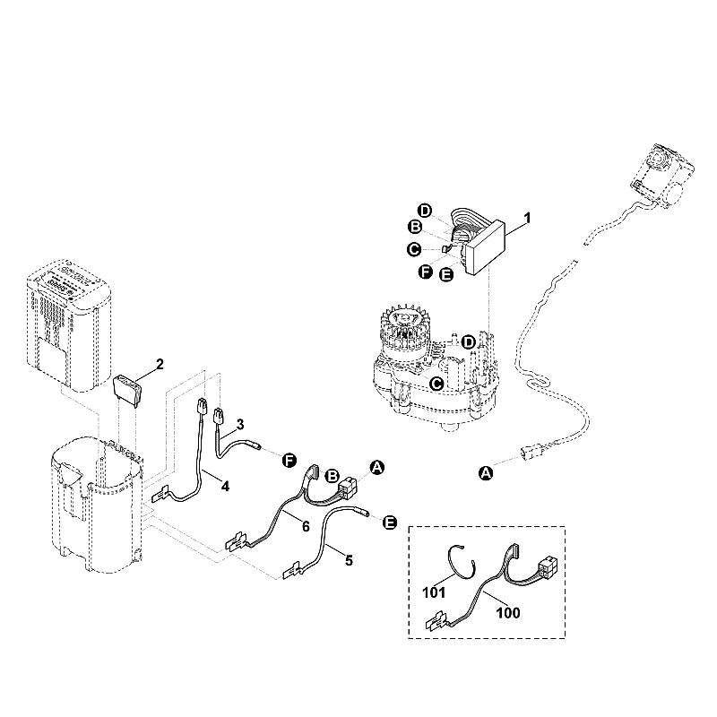 STIHL 6320-430-1400 elektronicamodule positie 1 technische tekening