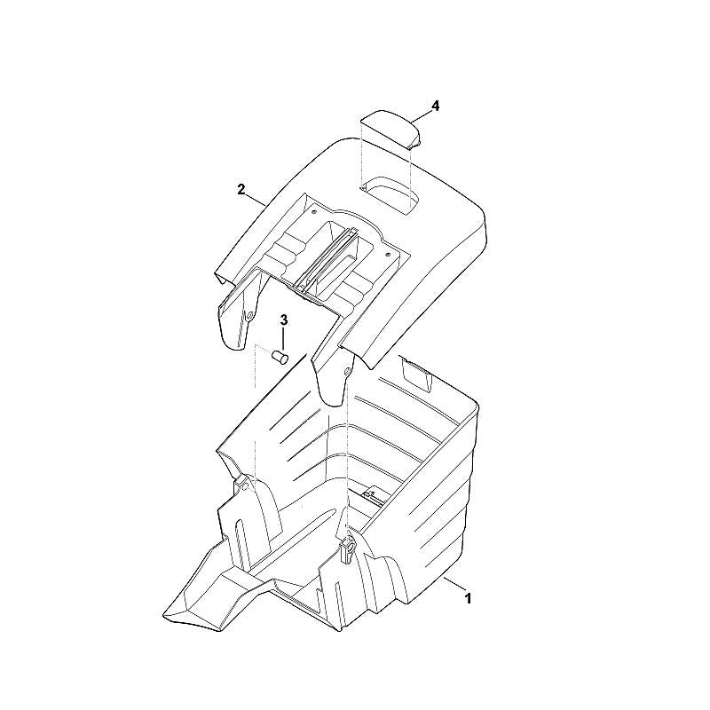 STIHL 6320-760-2100 bovenste gedeelte grasopvangbox compl. positie 2 technische tekening