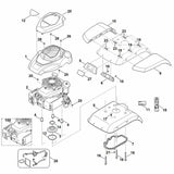 STIHL 6241-717-1205 handgreep positie 6 technische tekening