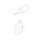 STIHL 0781-120-1024 transmissieolie (1 liter) positie 2 technische tekening
