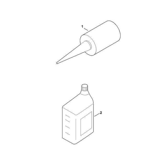 STIHL 0781-120-1024 transmissieolie (1 liter) positie 2 technische tekening