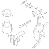 STIHL 0000-890-4502 trekker positie 1 technische tekening