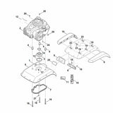 STIHL 6241-719-0206 pakking positie 7 technische tekening
