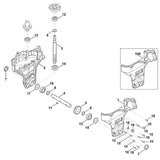 STIHL 6241-642-0393 Set van wormas met wormwiel positie 3 technische tekening