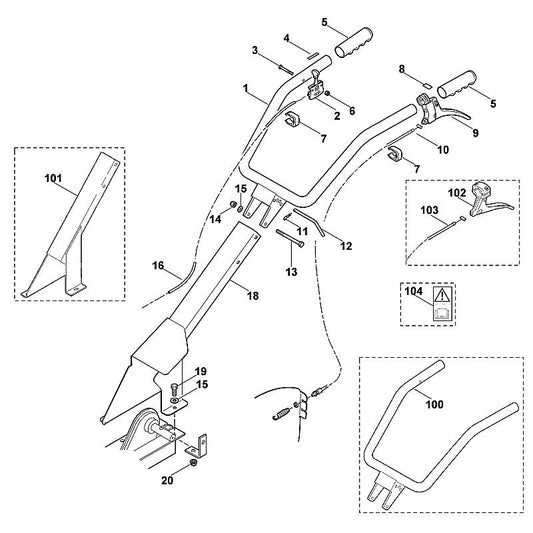 STIHL 9291-020-0180 ring 8,4 positie 15 technische tekening