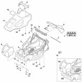 STIHL 6311-700-8595 behuizing positie 5 technische tekening