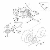 STIHL 6140-007-1010 Reparatieset (remvoering) positie 102 technische tekening