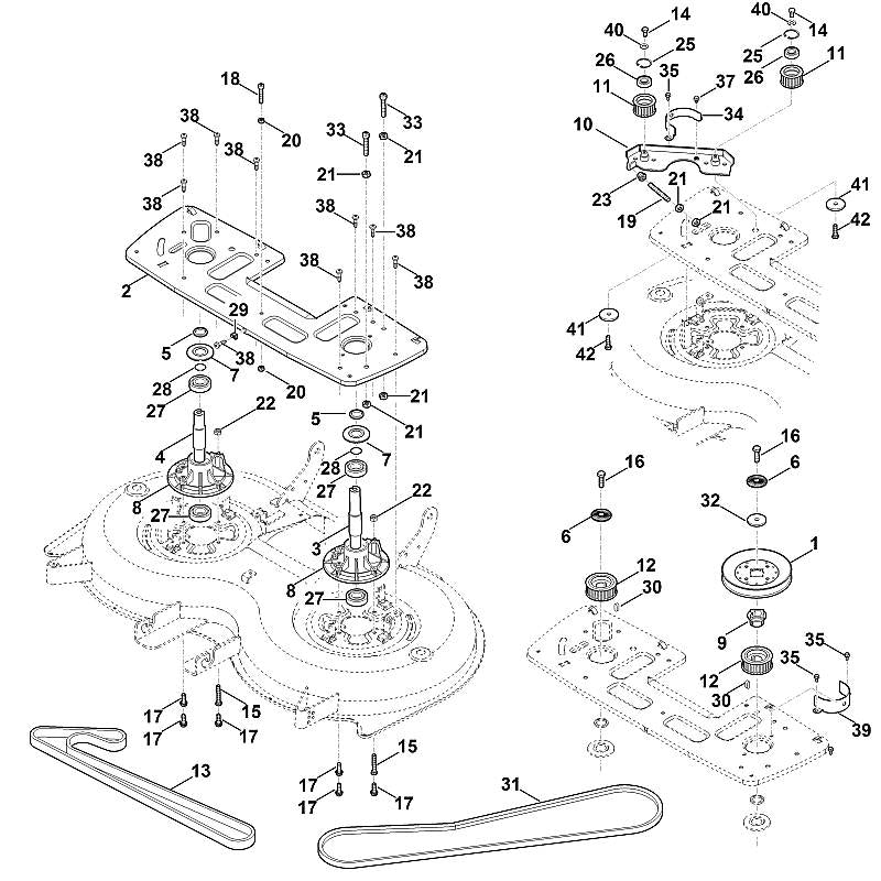 STIHL 6170-764-0910 tandriem dubbelzijdig positie 13 technische tekening