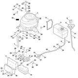 STIHL 6170-140-2535 bocht positie 1 technische tekening