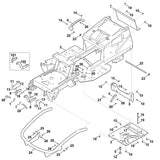STIHL 9991-003-1125 snelbevestiging positie 23 technische tekening