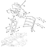 STIHL 6165-706-6200 dashboard positie 11 technische tekening