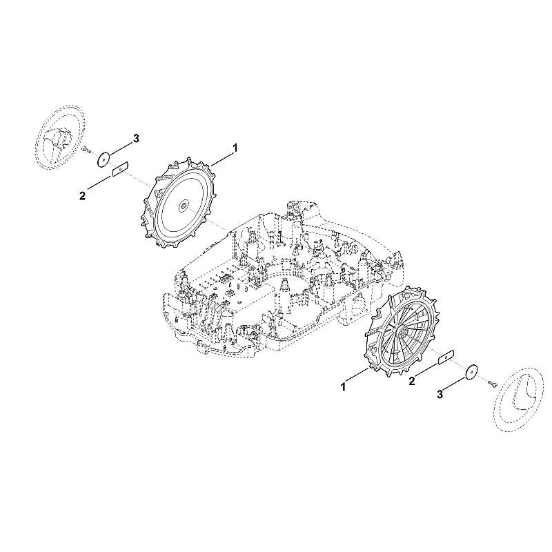 STIHL 6309-706-1411 houder positie 2 technische tekening