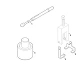 STIHL 6903-007-1002 Set platen (riemspanner) positie 3 technische tekening