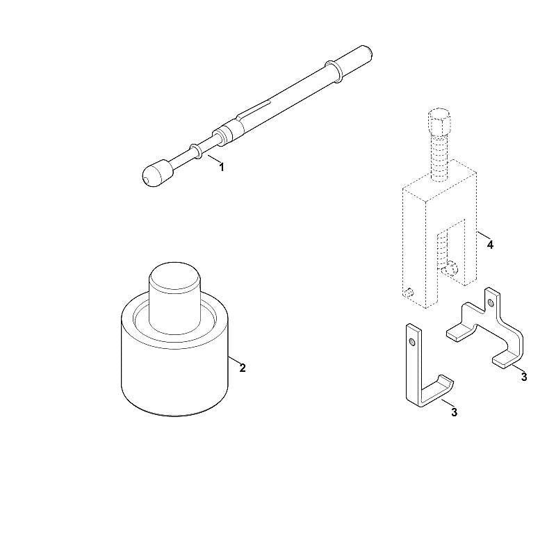 STIHL 6903-007-1002 Set platen (riemspanner) positie 3 technische tekening
