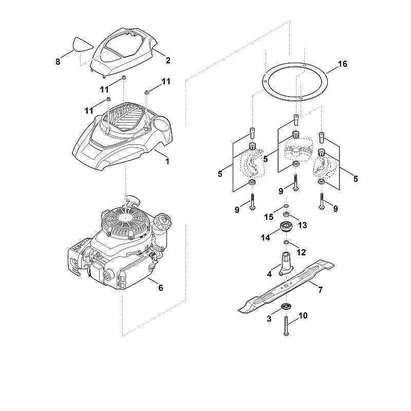 STIHL 6383-967-3830 typeaanduiding MB 4 RV positie 8 technische tekening