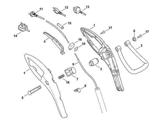 STIHL 6421-997-2000 drukveer 5,8x8x32 positie 18 technische tekening