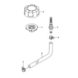 STIHL 0001-353-9100 mof positie 3 technische tekening