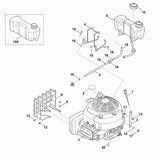 STIHL 9027-068-1770 platkopbout M8x16 positie 11 technische tekening