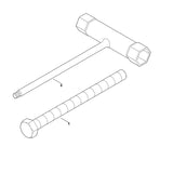 STIHL 6012-890-3400 combisleutel positie 2 technische tekening