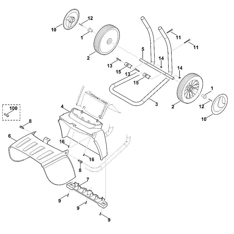 STIHL 9104-003-5020 snijbout P6x50 positie 11 technische tekening